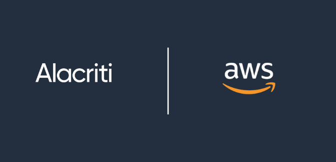Alacriti and AWS partnership logos