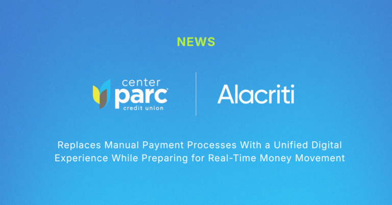 Center Parc Credit Union Partners with Alacriti Press Release Banner