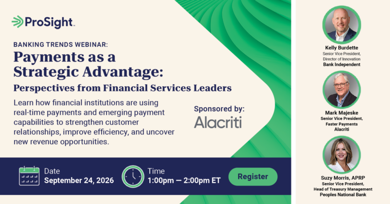 Payments as a Strategic Advantage Perspectives from FIs Webinar Banner