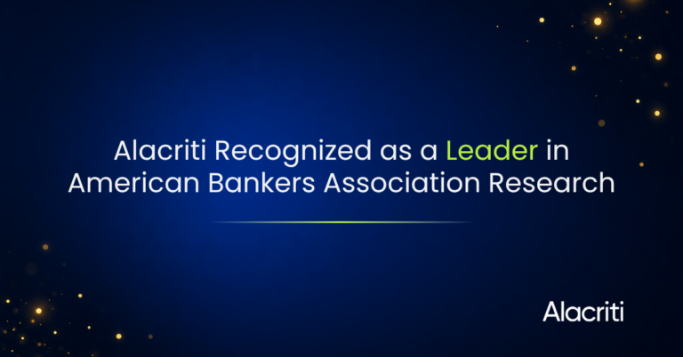 Alacriti Is a Leader in the Payment Hub Market in 2026 ABA Research Press Release Banner