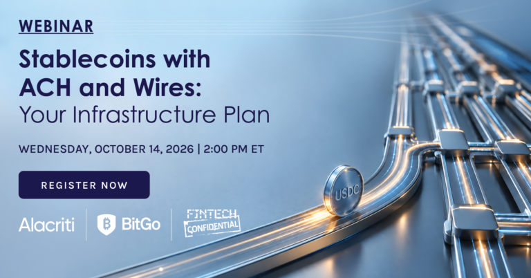 Stablecoins with ACH and Wires Your Infrastructure Plan Webinar Banner